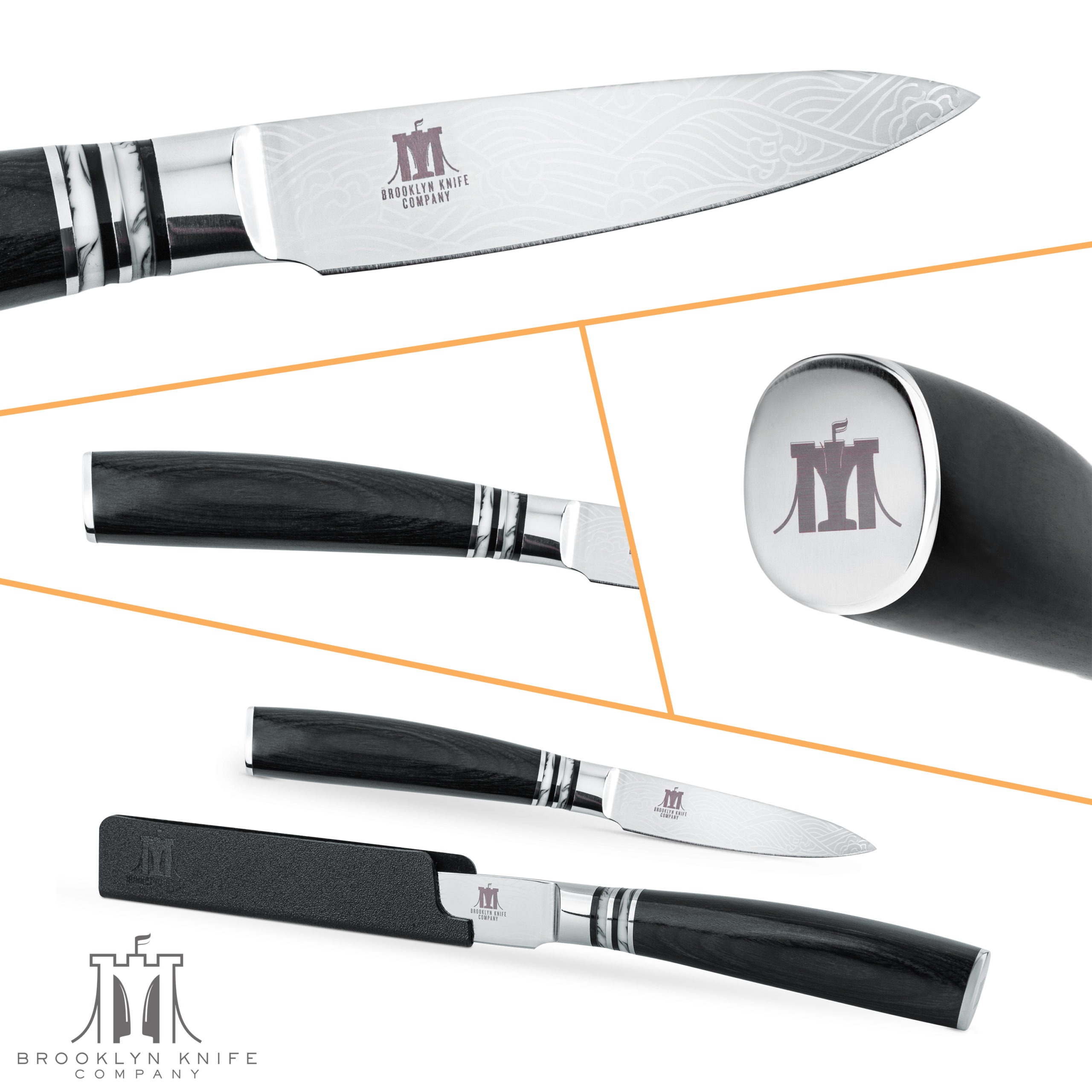 imarku Steak Knives, Serrated Steak Knives Set of 6 with Pakka Wooden  Handle, Japanese High Carbon Stainless Steel Steak Knife Set with Gift Box